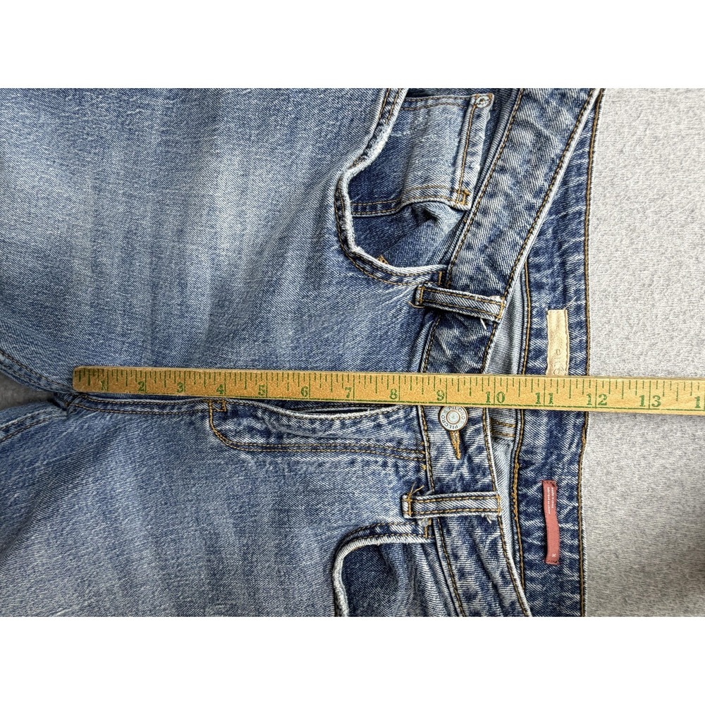 Pilcro Jeans Womens 30 Blue Med Wash Mid Rise Straight Distressed Denim - Picture 5 of 13